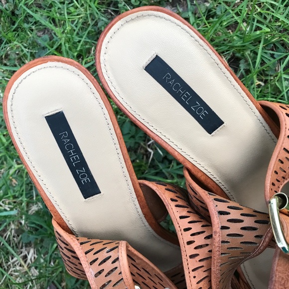 Rachel Zoe Rust Heels Fits Size 10 - Picture 10 of 12